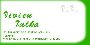 vivien kulka business card